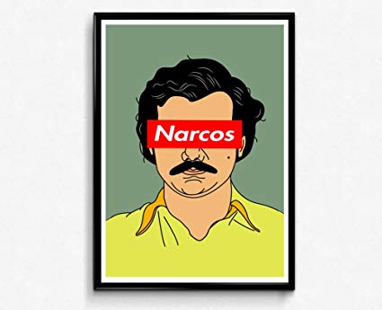 425x345 Custom Pablo Escobar Illistration Poster Hypebeast