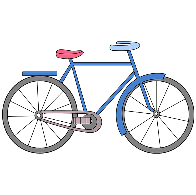 680x678 How To Draw A Bike Really Easy Drawing Tutorial