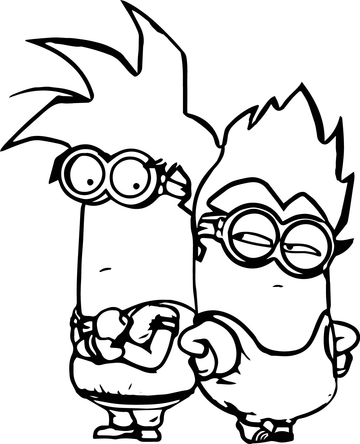 1249x1543 Minions Street Fighter Coloring