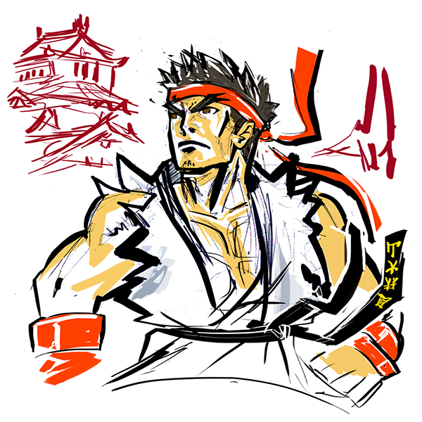 600x600 Street Fighter Sketchbook Selection