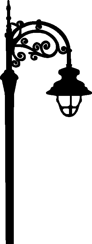 300x794 Historic Street Lighting Clipart