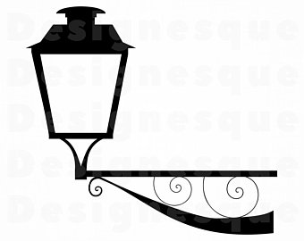 340x270 Street Lamp Vector Etsy