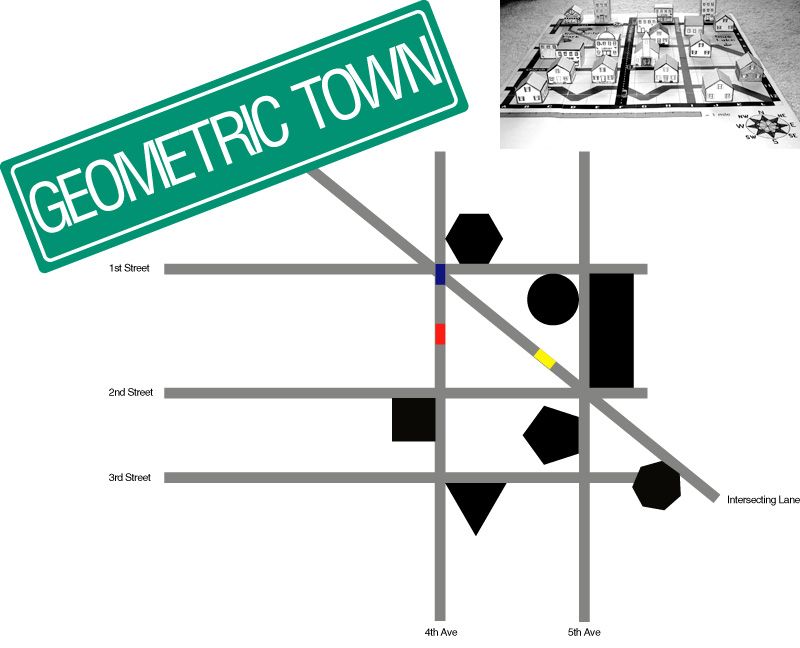 800x648 E Is For Explore! And Geometric Towns Drawing A Map