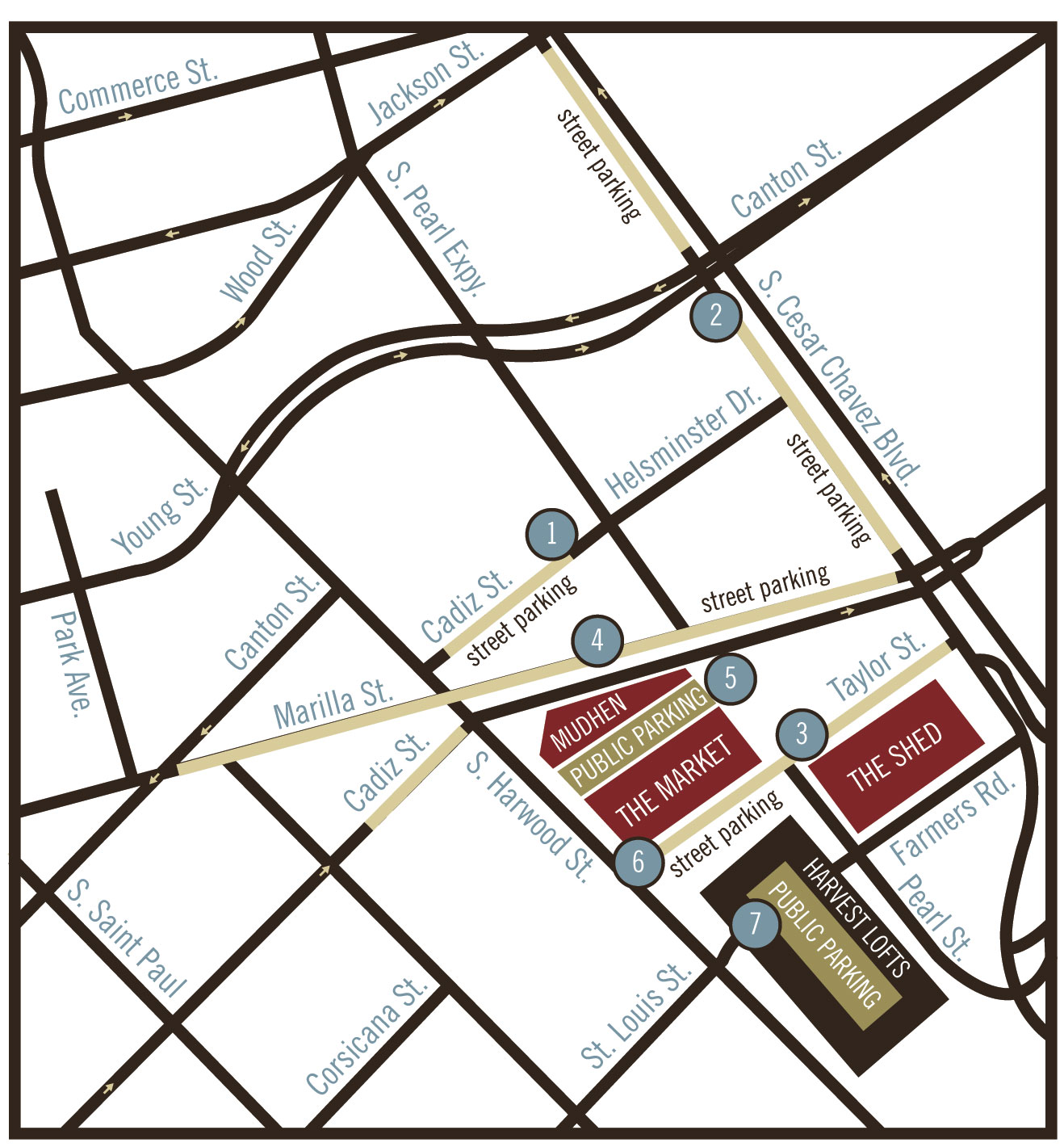1318x1420 Map Farmers Market Parking