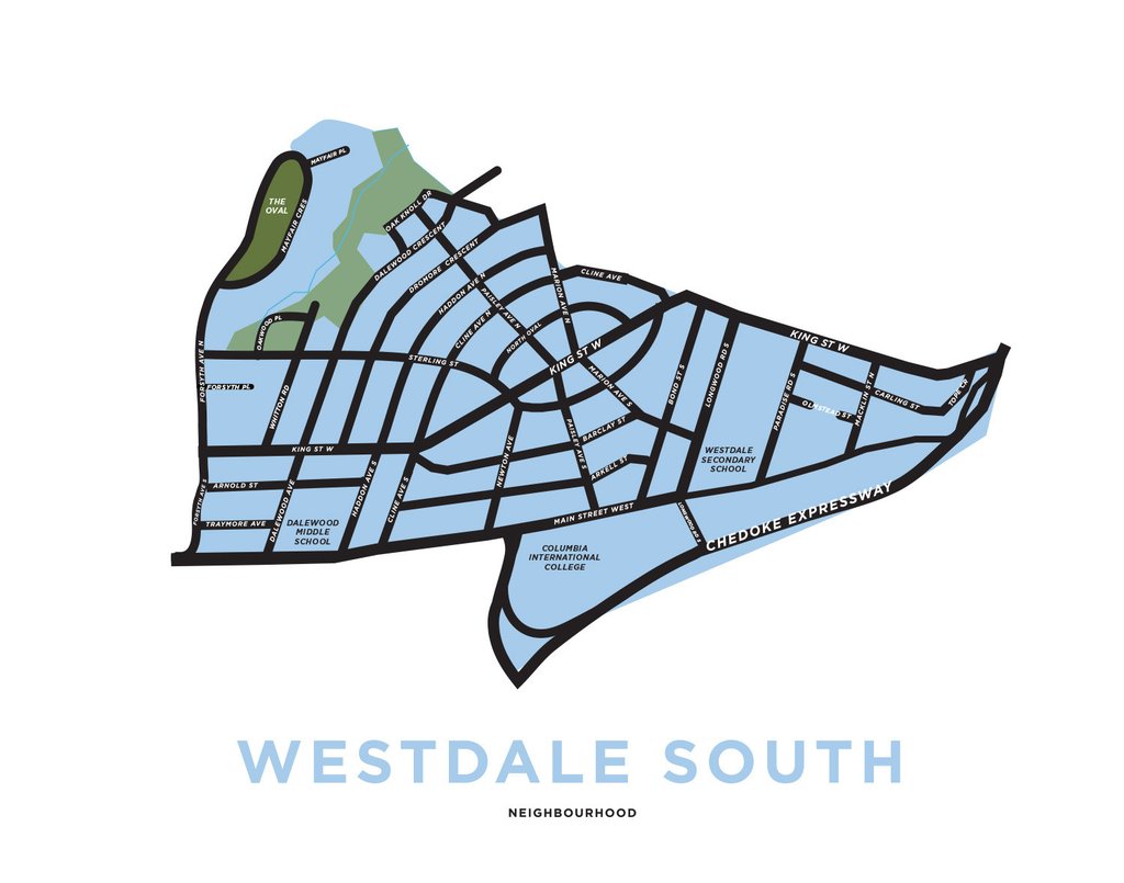 1024x805 Westdale South Neighbourhood Map Jelly Brothers