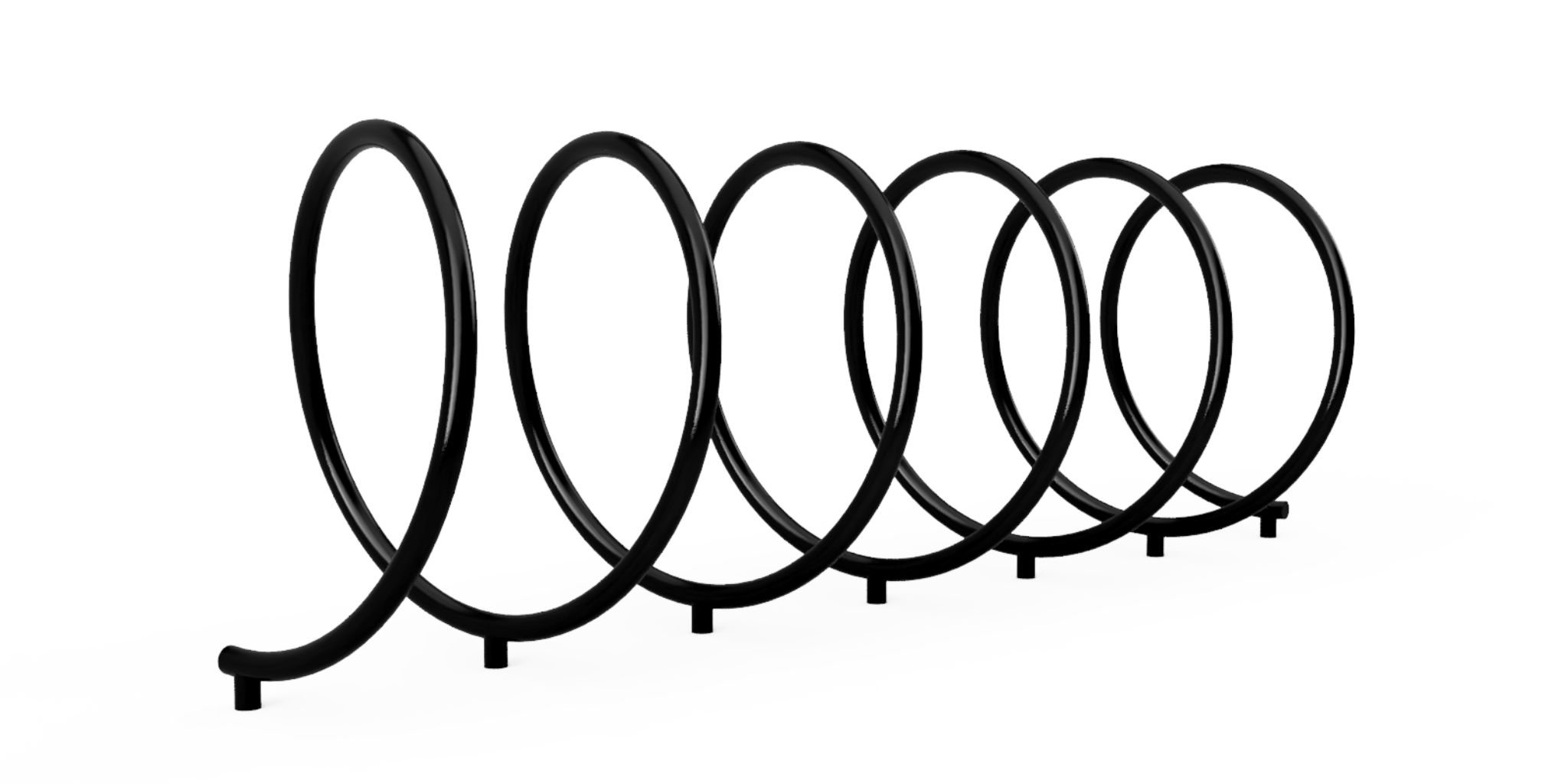 2048x1024 Helix Steel Bike Rack Logic Street Scene