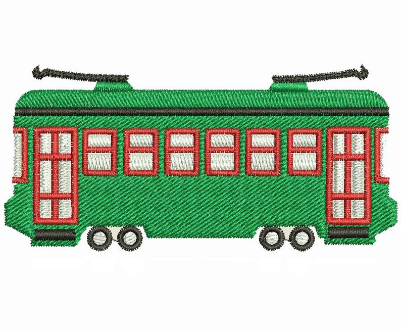 794x657 new orleans streetcar machine embroidery design download etsy