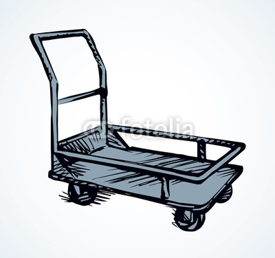 400x375 Warehouse Trolley Vector Drawing Buy Photos Ap Images