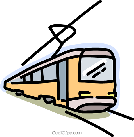 472x480 transportation, streetcar royalty free vector clip art