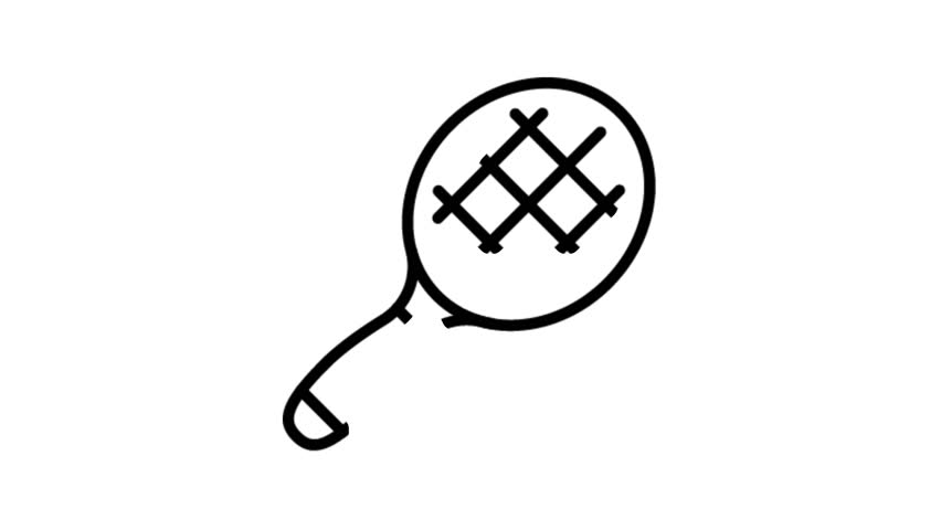 852x480 Strength Line Icons Stock Video Footage