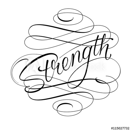 500x500 Infinite Strength Lettering