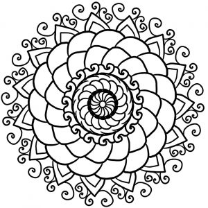 300x300 Mandala To Color Zen Relax Free