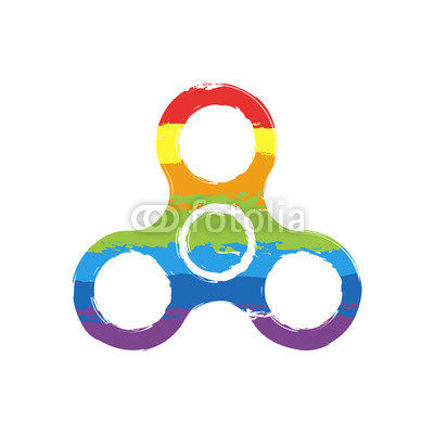 400x400 Spinner Icon Toy For Stress Relief Drawing Sign With Lgbt Style