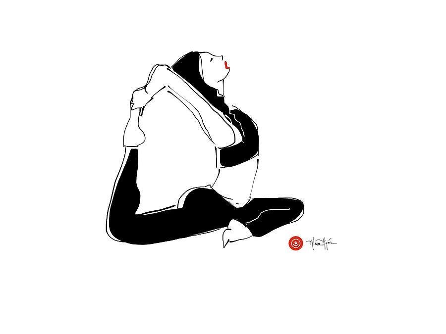 900x675 Yoga Stretch Drawing