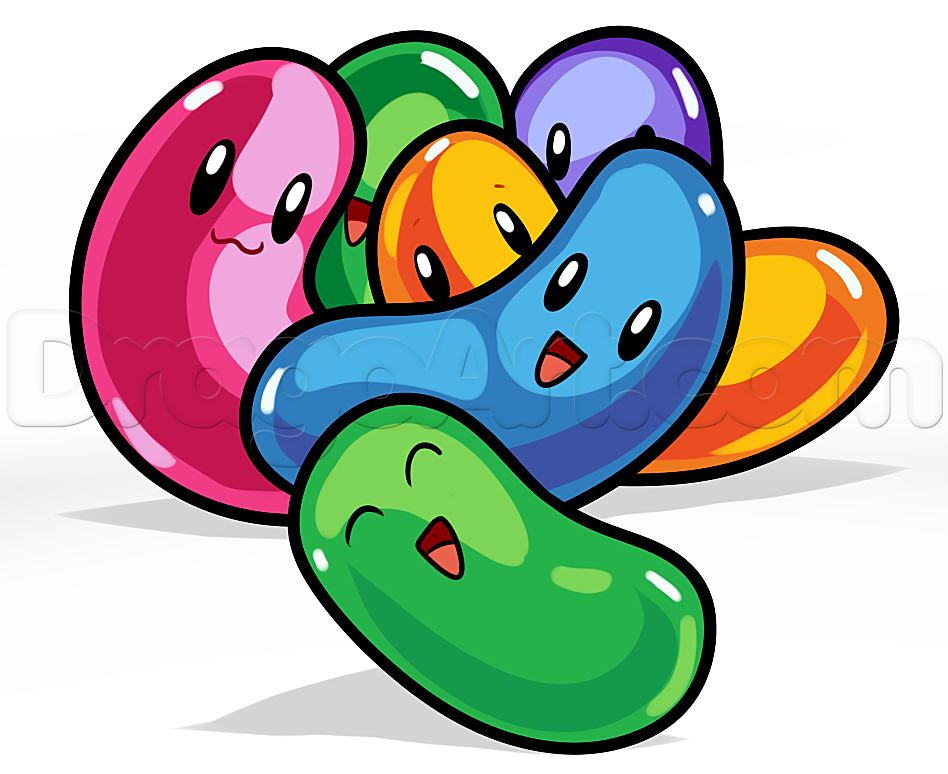 948x774 How To Draw Jelly Beans, Step