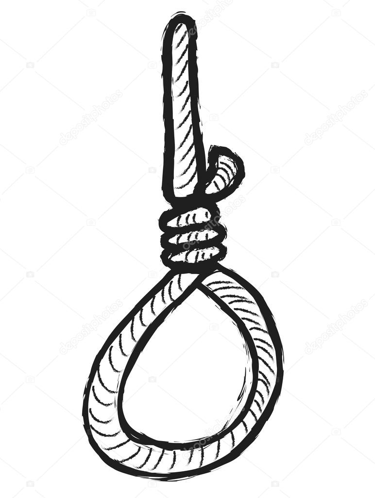 772x1023 String Drawing Noose For Free Download