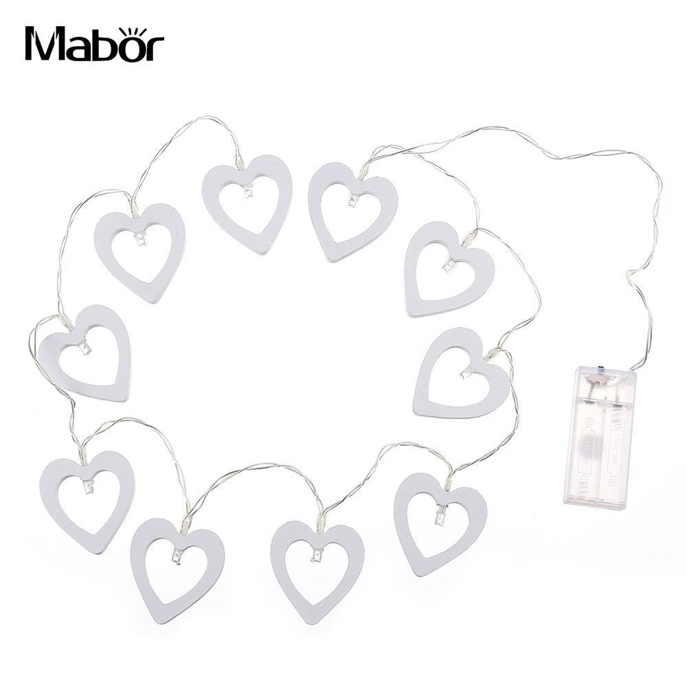 1000x1000 Led Wooden Heart Shape Light String Lamp Christmas Festival