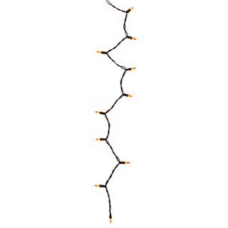 320x320 amber halloween string lights on brown cord lights