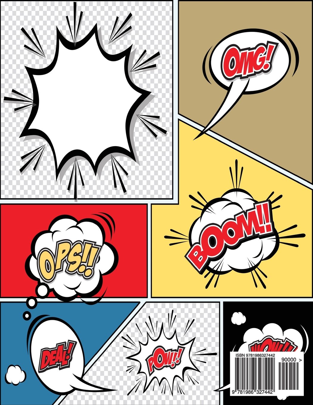 1051x1360 Kid Comic Strip Notebook Create Your Own Cartooning