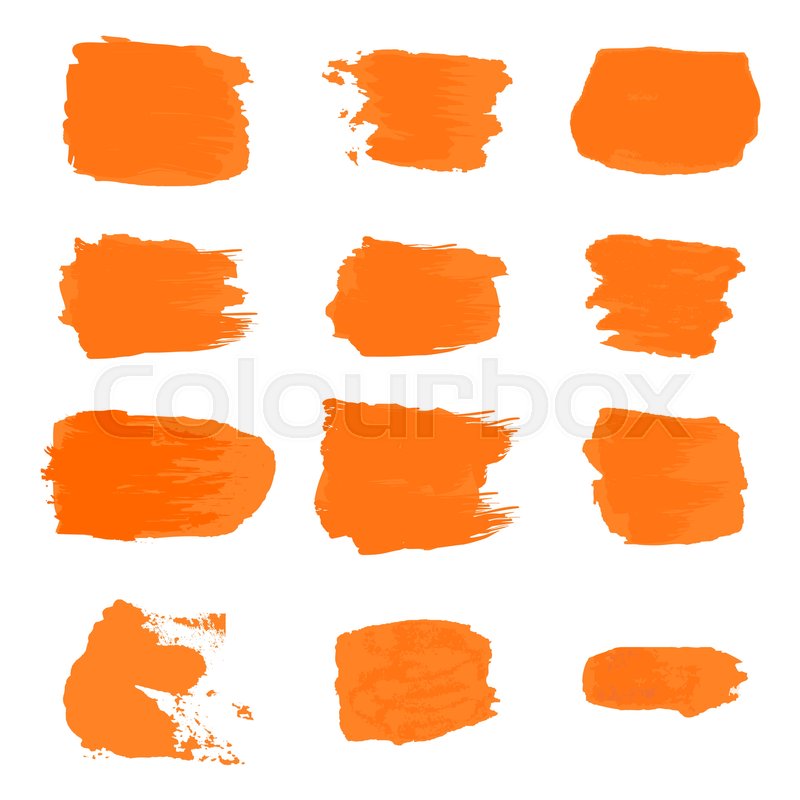 800x800 Vector Brush Stroke Paint Abstract On Stock Vector Colourbox