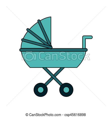 450x470 Baby Stroller Icon Image Vector Illustration Design Vectors