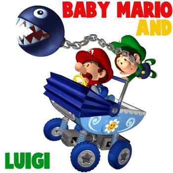350x350 How To Draw Baby Mario And Luigi Team Riding Baby Stroller