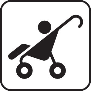 300x300 Stroller White Clip Art