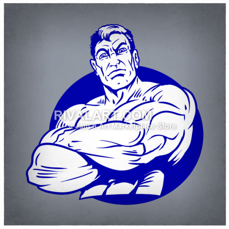 946x946 Strong Man With His Arms Crossed