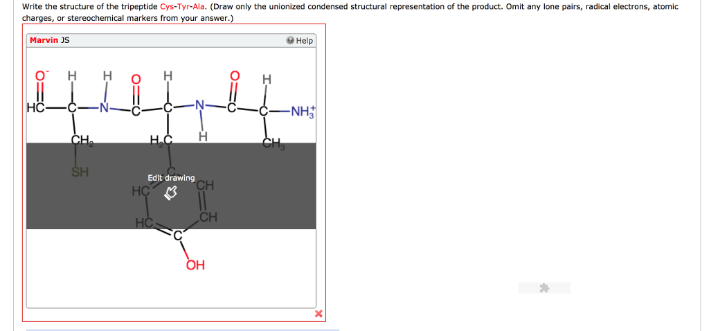 1024x478 Solved Write The Structure Of The Tripeptide Cys Tyr Ala