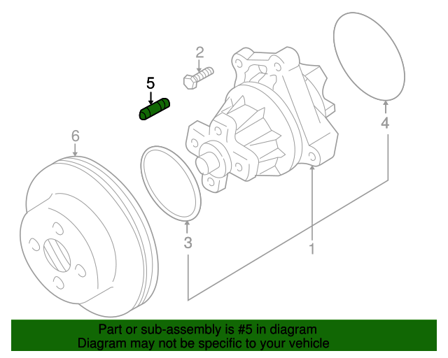 640x512 Water Pump Stud