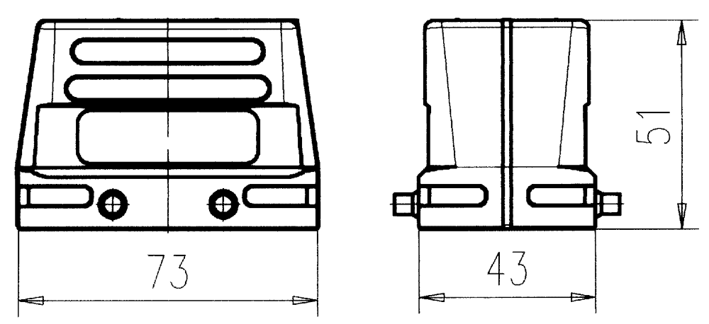 1000x458 Top Entry Low Profile Hood Without Stud