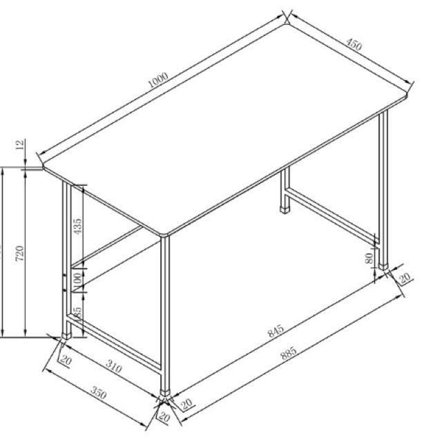 640x640 New Design Table Desk, Furniture, Tables