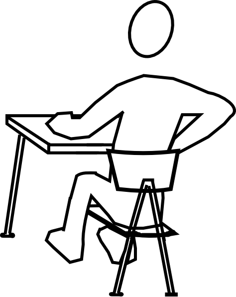 474x596 Student Distracted Clip Art