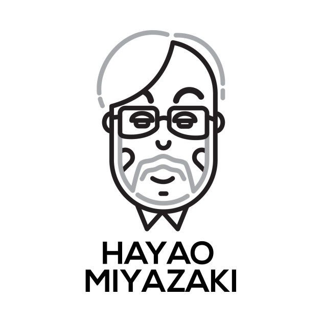 630x630 hayao miyazaki monoline