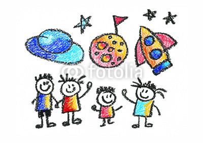 400x283 Kids Drawing Space Children Education, School, Kindergarten Play
