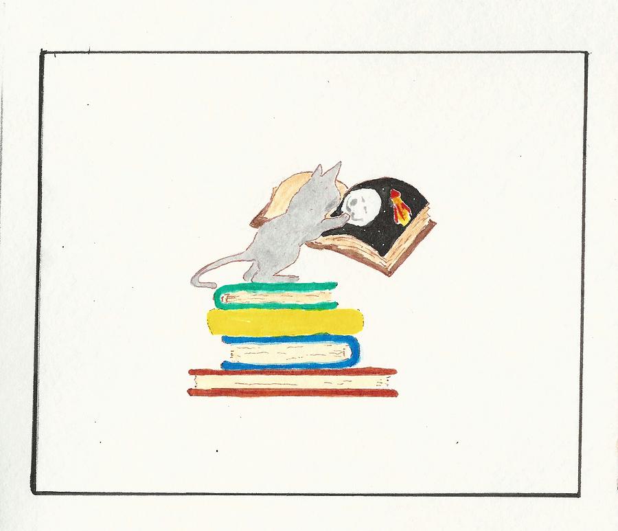 900x773 Milky Moon Study Cat Drawing