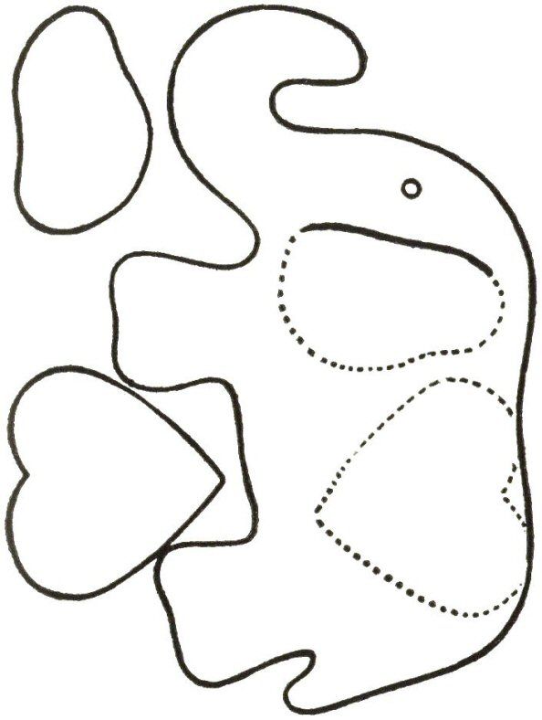 594x788 Elephant Stuffed Toy Free Sewing Pattern