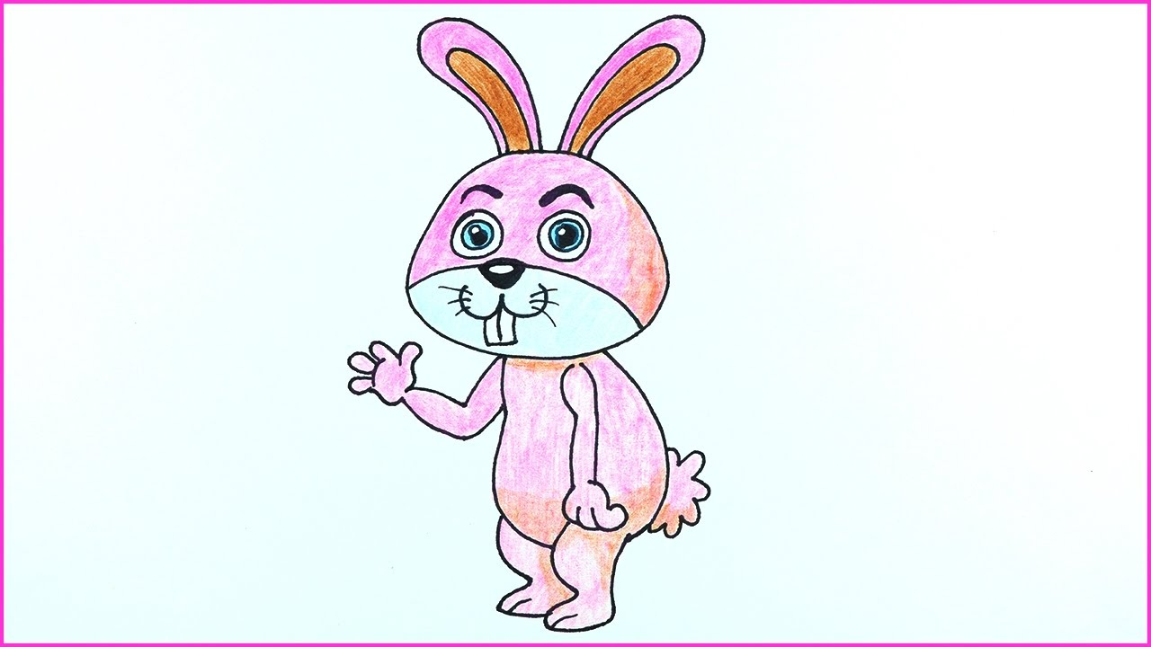 1280x720 Bunny Stuffed Animal Drawing Easter Cave Pictures Clipart Color