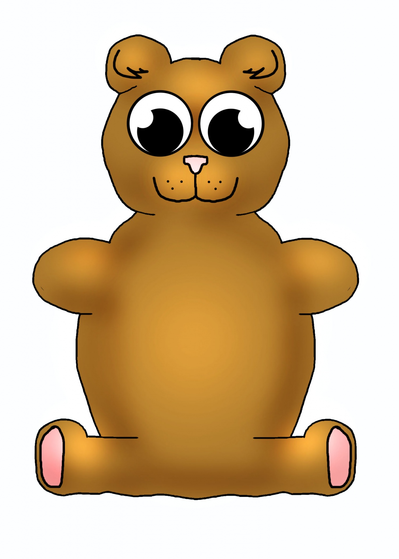 1371x1920 Teddy, Bear, Illustration, Cartoon, Drawing