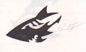 288x175 Stylish Drawing For Shark Tattoo