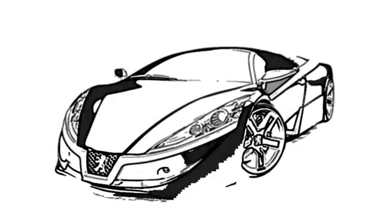 1280x720 How To Sketch Or Draw A Stylish Luxury Car Automobile