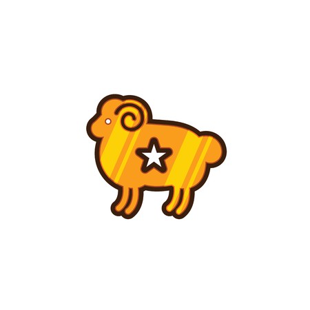 450x450 Vector Of Color Stylized Drawing Of Ram