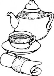 180x252 Free Tea Pot And Cup Clipart And Vector Graphics