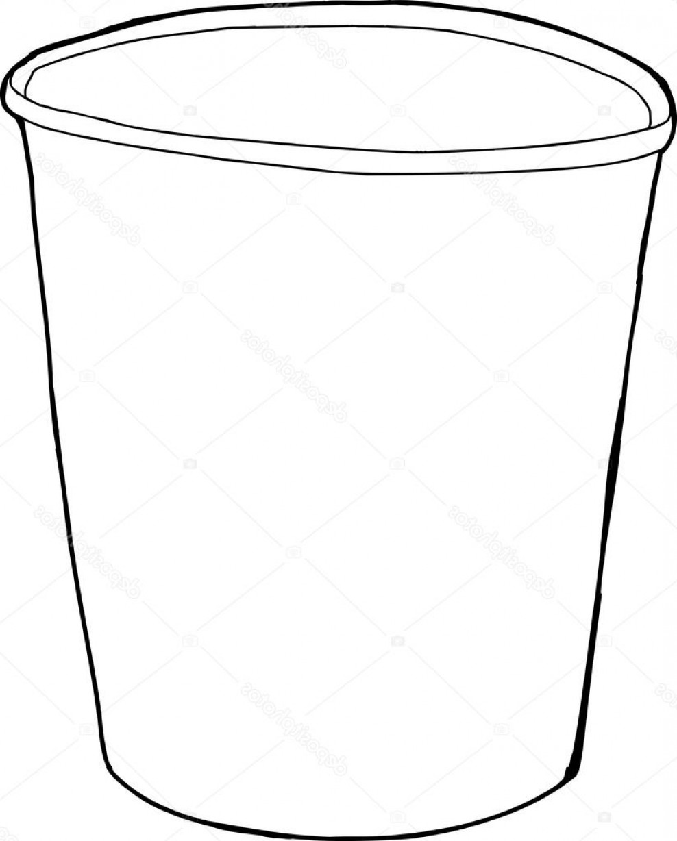 988x1228 Stock Illustration Cartoon Outline Of Styrofoam Cup Soidergi