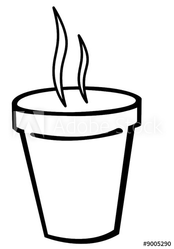 350x500 Hot Coffee Styrofoam Cup