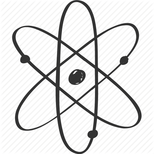 512x512 Atom, Chemistry, Drawing, School, Science, Sign, Subject Icon