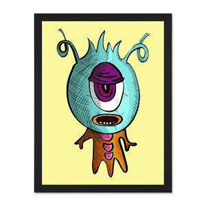 300x300 Painting Drawing Design Weird Cool Cartoon Monster Art Large