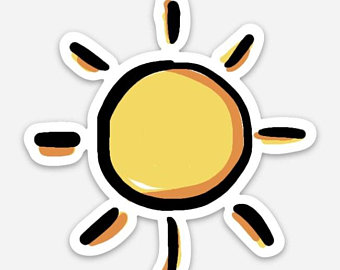 340x270 Sun Sticker Etsy