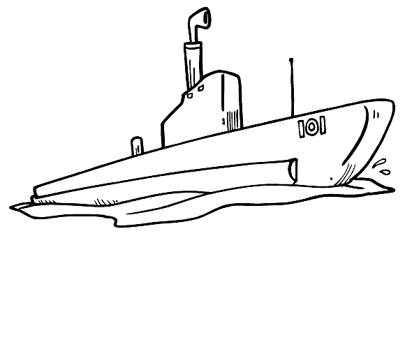 580x510 Images Of Submarine Drawing Template