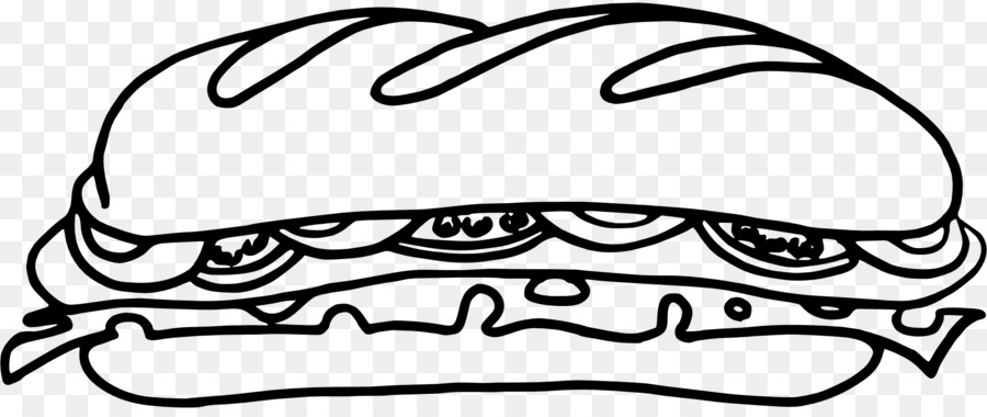 900x380 Sandwich, Subway, Drawing, Transparent Png Image Clipart Free